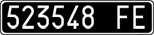 License plate of Italy, Cars (1927 year series)