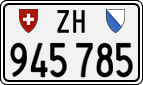 License plate of Switzerland, Cars