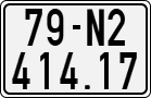 License plate of Vietnam, Motorcycles