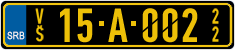 License plate of Serbia, Diplomatic