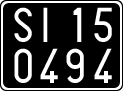 License plate of Italy, Cars (1927 year series)