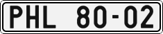 License plate of the Czech Republic, Cars (1960)