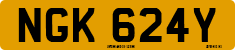 License plate of the United Kingdom, 1963 year system