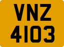 License plate of the United Kingdom, Northern Ireland (1966)