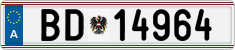 License plate of Austria, Official services and consulates