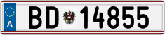 License plate of Austria, Official services and consulates
