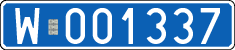 License plates of Poland, Diplomatic