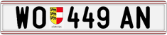 License plate of Austria, Regular plates
