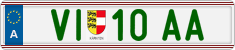 License plate of Austria, Regular plates