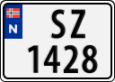 License plate of Norway, Trailers, motorcycles, special vehicles