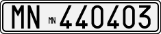 License plate of Italy, Cars (1927 year series)