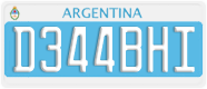 License plate of Argentina, Diplomatic