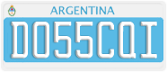 License plate of Argentina, Diplomatic