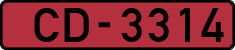 License plate of Latvia, Diplomatic