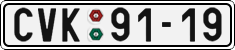 License plate of the Czech Republic, Cars (1960)