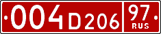 License plate Russia, Diplomatic