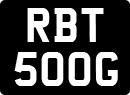 License plate of the United Kingdom, 1963 year system