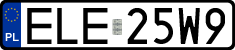 License plates of Poland, Regular car plates