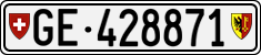 License plate of Switzerland, Cars