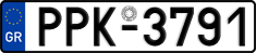 License plate of Greece, Cars