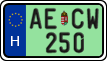 license plates of Hungary, Regular plates (2022)