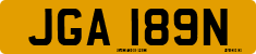 License plate of the United Kingdom, 1963 year system