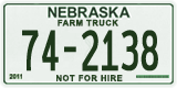 Nebraska, Non-passenger (12-XXXXX)