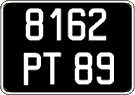 French license plate, FNI