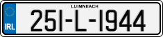 License plate of Ireland, Regular plates