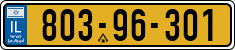 License plate of Israel, Regular plates