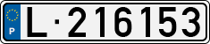 License plate of Portugal, Trailers