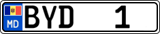 License plate of Moldova, Cars (2015)