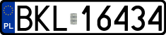 License plates of Poland, Regular car plates