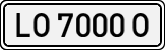 License plates of Spain, 1971 year series