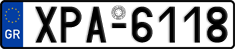 License plate of Greece, Cars