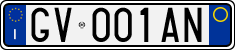License plate of Italy, Cars (1994 year series)