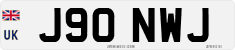 License plate of the United Kingdom, 1983 year system