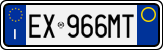 License plate of Italy, Cars (1994 year series)