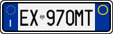 License plate of Italy, Cars (1994 year series)