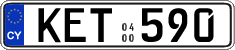License plate of Cyprus, Regular plates