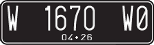 License plate of Indonesia, Regular plates