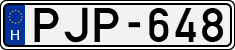 license plates of Hungary, Cars (1990)