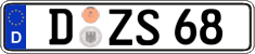 German license plate, Regular plates
