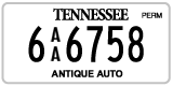 Tennessee, Antique (AA 12345)