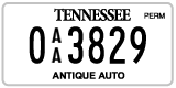 Tennessee, Antique (AA 12345)