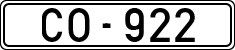 License plates of Spain, 1900 year series