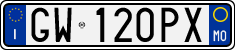 License plate of Italy, Cars (1994 year series)