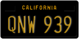 California, Passenger Car (ABC 123)