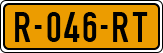 License plate of the Netherlands, Cars