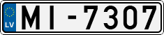 License plate of Latvia, Regular car plates